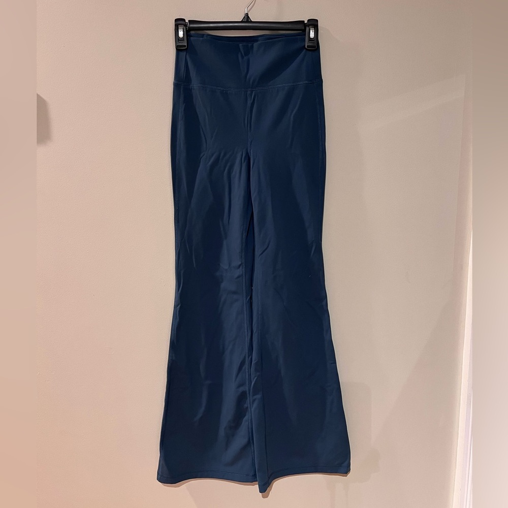 UpWest Blue Flare Wide Leg Leggings Size S